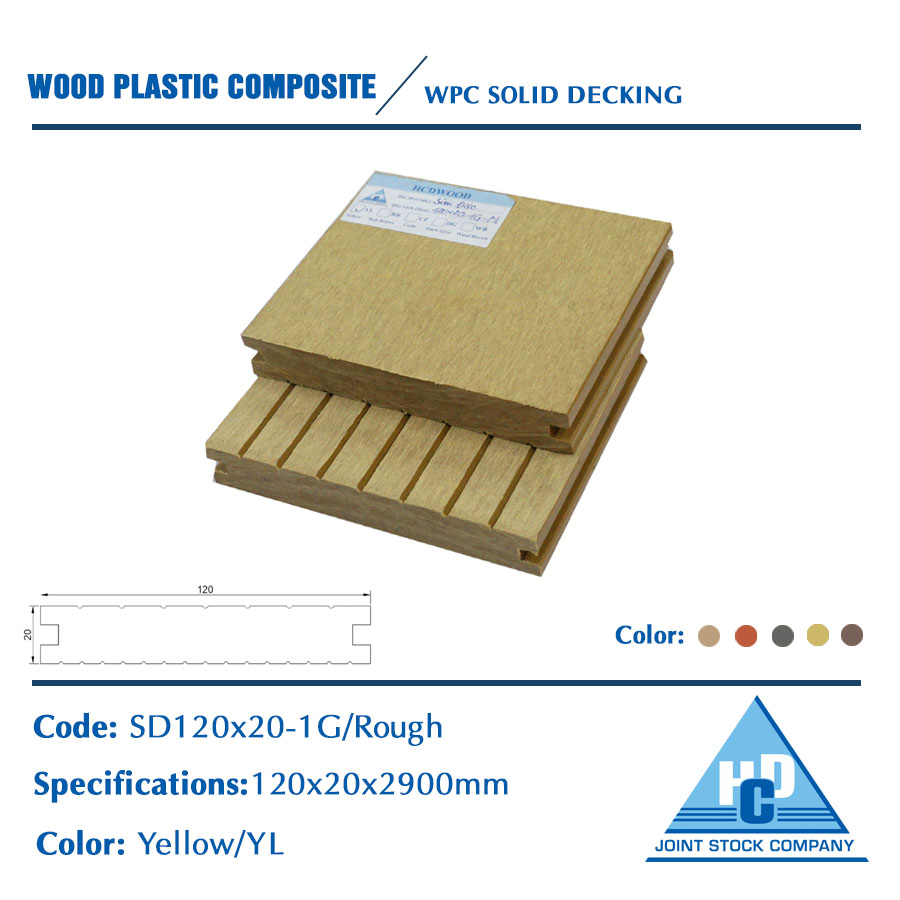 WPC Solid Decking SD120x20-1G